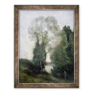 Tablou inramat - Jean Baptiste Camille Corot - Les Baigneuses, 70 x 90 cm