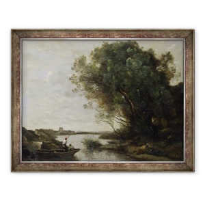 Tablou inramat - Jean Baptiste Camille Corot - Peisaj rau, 60 x 80 cm