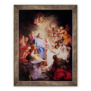 Tablou inramat - Jean-Baptiste Corneille - invierea lui Lazar, 60 x 80 cm