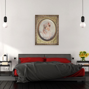 Tablou inramat - Jean-Baptiste Isabey - imparateasa Marie-Louise de Habsbourg-Lorena, 60 x 80 cm - Img 3