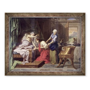 Tablou inramat - Jean-Baptiste Jouvenet - Isaac l-a binecuvantat pe Iacov, 70 x 90 cm