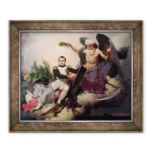 Tablou inramat - Jean Baptiste Mauzaisse - Napoleon 1769-1821 incoronat de Timp, 70 x 85 cm