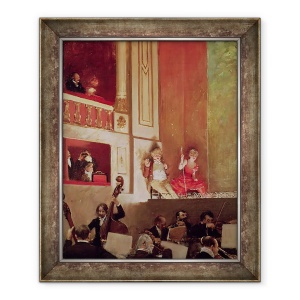 Tablou inramat - Jean Beraud - Revue la Teatrul de Varietes, 70 x 85 cm