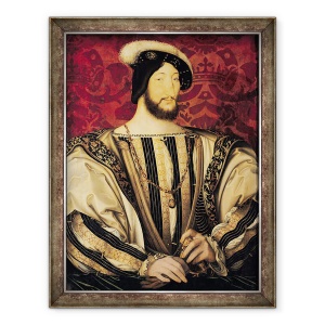 Tablou inramat - Jean Clouet - François I 1494-1547, 60 x 80 cm