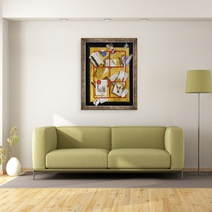 Tablou inramat - Jean-Francois de Le Motte - Trompe loeil, 60 x 80 cm - Img 3