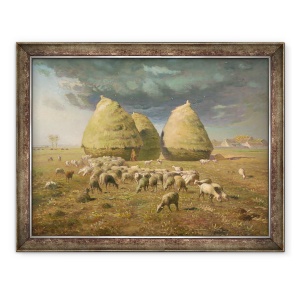 Tablou inramat - Jean-Francois Millet - Capite de fan, toamna, 70 x 90 cm