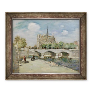 Tablou inramat - Jean Francois Raffaelli - Notre Dame de Paris, 50 x 60 cm