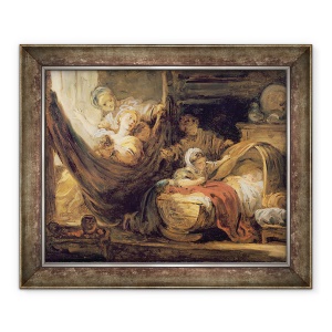 Tablou inramat - Jean-Honore Fragonard - Leaganul, 50 x 60 cm