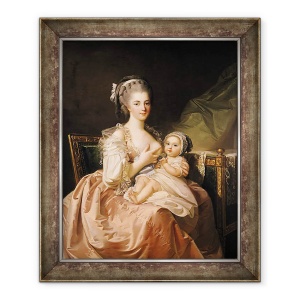 Tablou inramat - Jean Laurent Mosnier - Tanara Mama, 70 x 85 cm