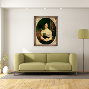 Tablou inramat - Jean Leon Gerome - Portret De Marianne Elisa Birch, 70 x 90 cm - Img 2