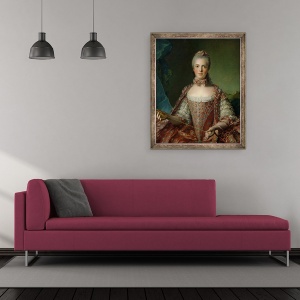 Tablou inramat - Jean-Marc Nattier - Portretul Marie Adelaide 1759-1802 1756, 50 x 60 cm - Img 2