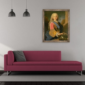 Tablou inramat - Jean Ranc - Portret De Ferdinand de Bourbon si Savoia 1713-59 Print de Asturias, 50 x 60 cm - Img 2