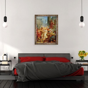 Tablou inramat - Jean-Simon Berthelemy - Eleazar refuza sa manance carne de porc, 60 x 80 cm - Img 3
