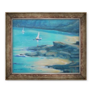 Tablou inramat - Jennifer Wright - Golful Salcombe Starehole, 70 x 85 cm