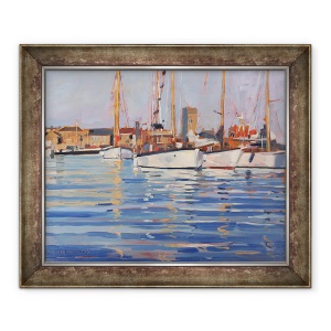 Tablou inramat - Jennifer Wright - Insula Wight - Vechi Gaffers, 50 x 60 cm