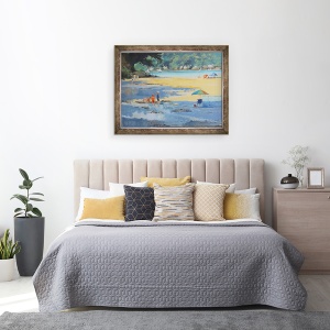 Tablou inramat - Jennifer Wright - Millbay Boys in rosu, 60 x 80 cm - Img 3
