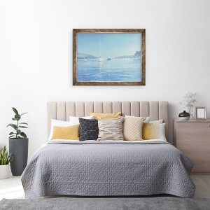 Tablou inramat - Jennifer Wright - Salcombe Yachts - Caldura de vara, 60 x 80 cm - Img 3