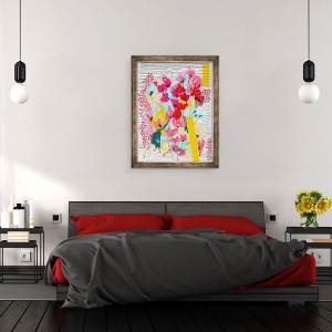 Tablou inramat - Jo Chambers - Doodle Floral 3, 70 x 90 cm - Img 3