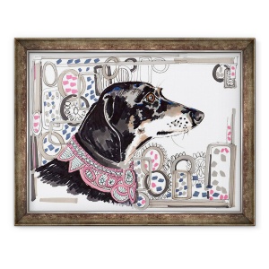 Tablou inramat - Jo Chambers - Lacey Dachshund, 2013, 70 x 90 cm