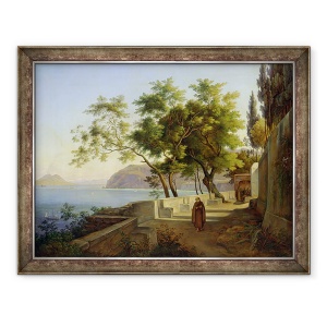 Tablou inramat - Joachim Faber - Terasa Capucinilor din Sorrento, 70 x 90 cm