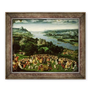 Tablou inramat - Joachim Patenier - Hranirea celor Cinci Mii, 70 x 85 cm