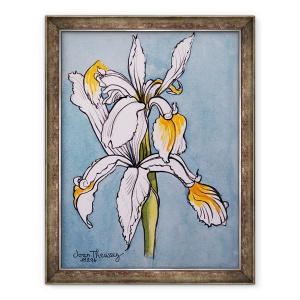Tablou inramat - Joan Thewsey - Doua Iris, 2001, 70 x 90 cm