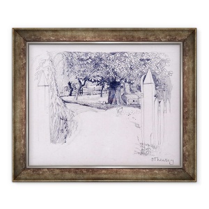 Tablou inramat - Joan Thewsey - Poarta catre ferma,2000, 50 x 60 cm
