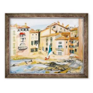 Tablou inramat - Joan Thewsey - Saint-Tropez, golful, 60 x 80 cm
