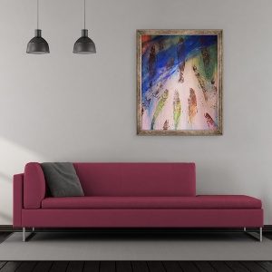 Tablou inramat - jocasta shakespeare - Salmon Run 1, 70 x 85 cm - Img 2