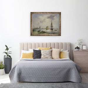 Tablou inramat - Johan-Barthold Jongkind - Dordrecht, 60 x 80 cm - Img 3