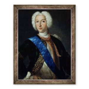 Tablou inramat - Johann Heinrich Wedekind - Portretul tarului Petru al II-lea 1715-1730, 60 x 80 cm