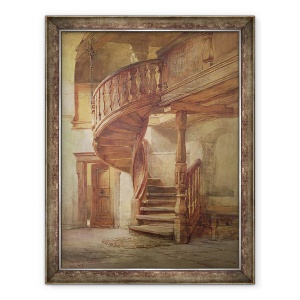 Tablou inramat - Johann Martin Gensler - Scara spirala. Limburg an der Lahn, 60 x 80 cm