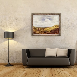 Tablou inramat - John Linnell - Gropi de nisip, Hampstead Heath, 70 x 90 cm - Img 2