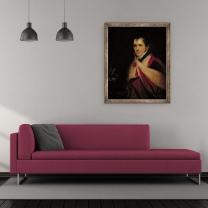 Tablou inramat - John Opie - Portretul Rev. Edward Daniel Clarke 1769-1822 c.1822, 70 x 85 cm - Img 2