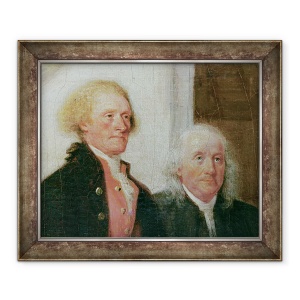 Tablou inramat - John Trumbull - Elaborarea Declaratiei de Independenta, 28 iunie 1776, 50 x 60 cm