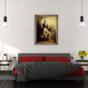Tablou inramat - John Trumbull - George Washington, 70 x 90 cm - Img 3