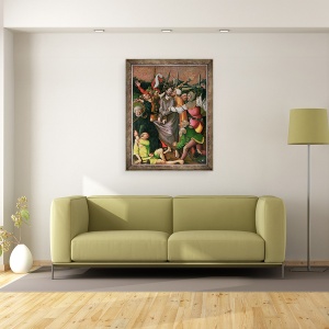 Tablou inramat - Jorg I Breu - Hristos arestat in Gradina Ghetsimani, 70 x 90 cm - Img 2