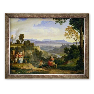 Tablou inramat - Joseph Anton Koch - La Ronciglione, 70 x 90 cm