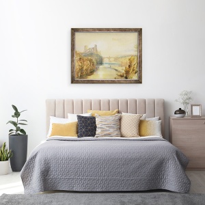 Tablou inramat - Joseph Mallord William Turner - Castelul Barnard, 60 x 80 cm - Img 3