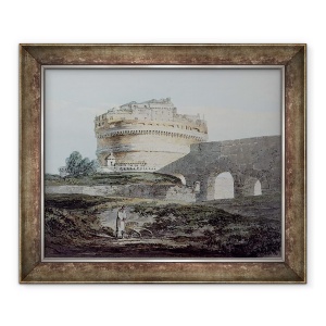 Tablou inramat - Joseph Mallord William Turner - Castelul San Angelo, 50 x 60 cm