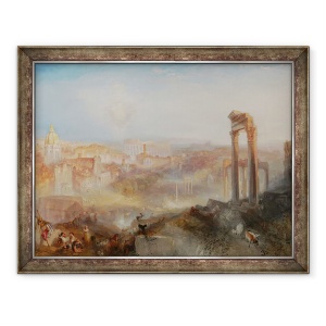 Tablou inramat - Joseph Mallord William Turner - Roma moderna, Campo Vaccino, 60 x 80 cm