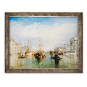 Tablou inramat - Joseph Mallord William Turner - Venetia, din pridvorul Madonnei della Salute, 70 x 90 cm