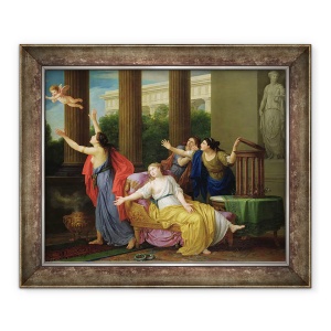 Tablou inramat - Joseph-Marie Vien the Elder - Cupidon fugind de sclavie, 70 x 85 cm