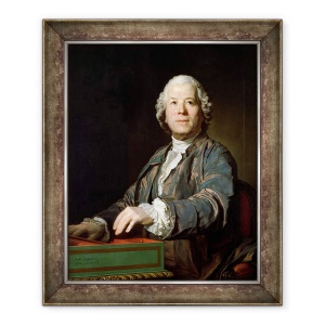 Tablou inramat - Joseph Siffred Duplessis - Christoph Willibald Gluck 1714-87 la spinet, 70 x 85 cm