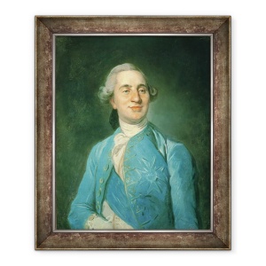 Tablou inramat - Joseph Siffred Duplessis - Portretul lui Louis al XVI-lea, 70 x 85 cm