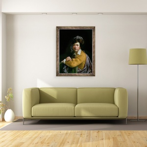 Tablou inramat - Joseph Wright - Autoportret la varsta de aproximativ patruzeci de ani, 70 x 90 cm - Img 2