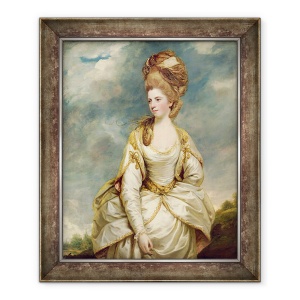 Tablou inramat - Joshua Reynolds - Domnisoara Sarah Campbell, 70 x 85 cm