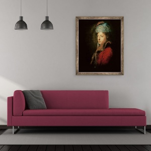 Tablou inramat - Joshua Reynolds - Portretul lui Giuseppe Marchi 1735-1808 1753, 50 x 60 cm - Img 2