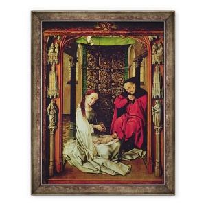 Tablou inramat - Juan de Flandes - Nasterea Domnului, 60 x 80 cm
