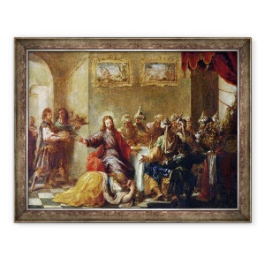 Tablou inramat - Juan de Valdes Leal - Hristos in Casa lui Simon Fariseul, 70 x 90 cm